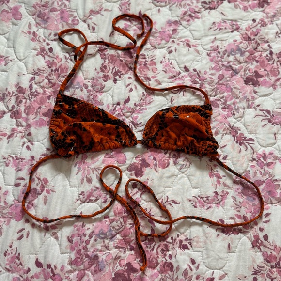 Orange and Black Women's Bikini - Picture 1 of 4
